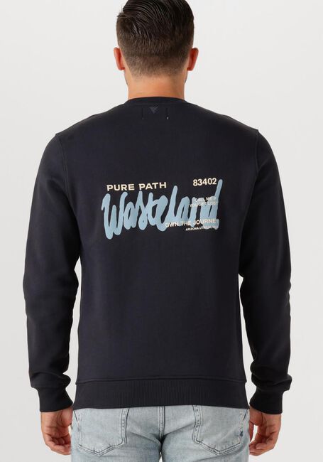 Dunkelblau PURE PATH Sweatshirt REGULAR FIT CREWNECK LS SWEATERS - large
