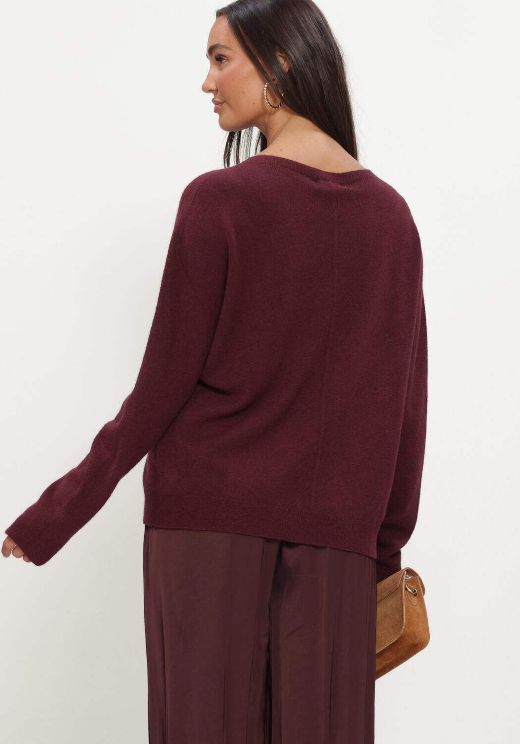 Bordeaux SIMPLE Rollkragenpullover KNIT-BASE-VISC-26-3 - large