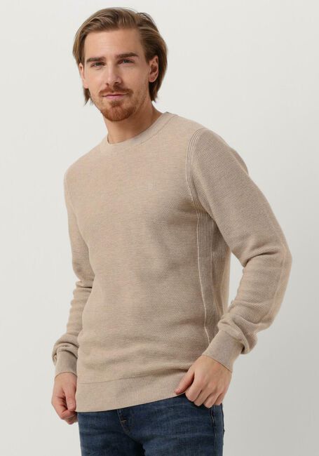 Braune DSTREZZED Pullover MERCURY CREW MELANGE SLUB - large