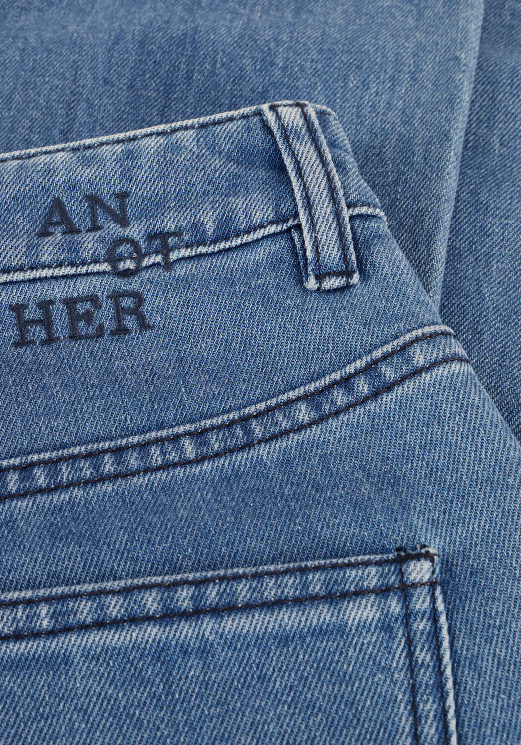 Blaue ANOTHER LABEL Wide jeans MOORE DENIM - large