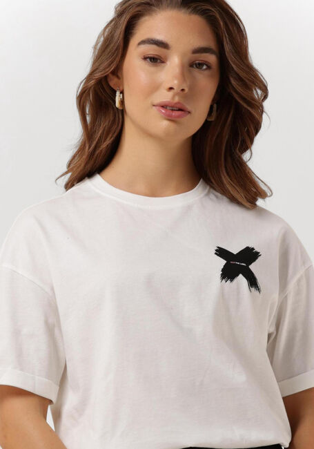 Weiße ALIX THE LABEL T-shirt LADIES KNITTED X T-SHIRT - large