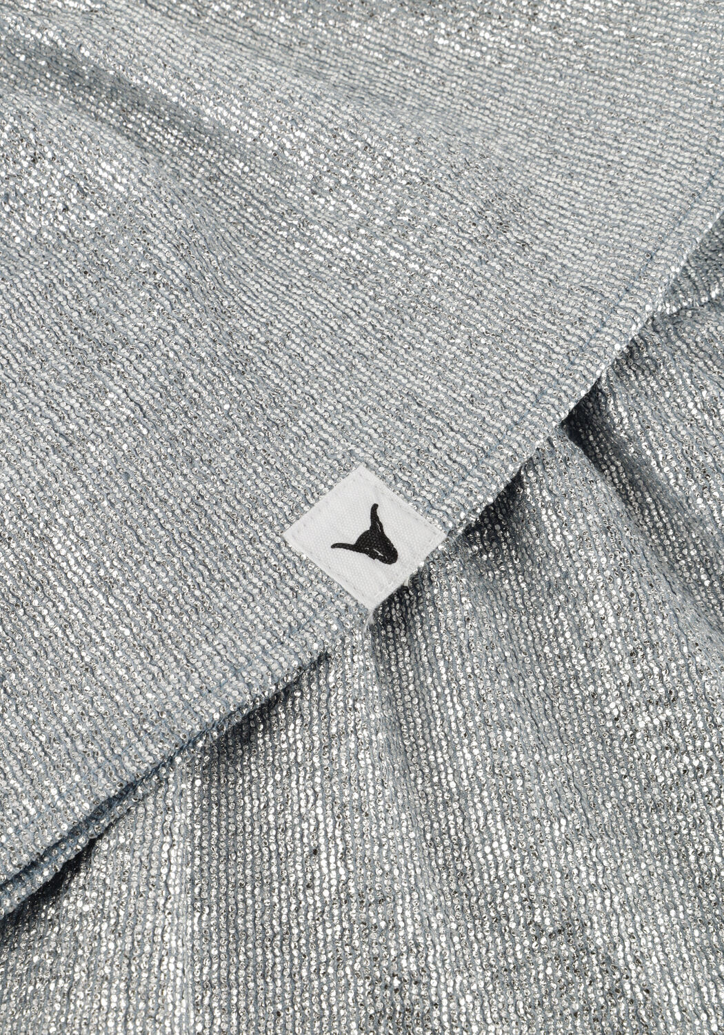 Silberne ALIX MINI Minikleid STRUCTURED DRESS - large