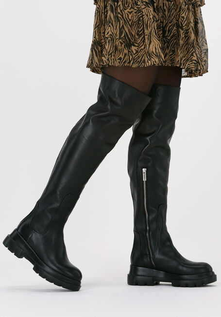 Schwarze SHABBIES Overknees 192020119 - large