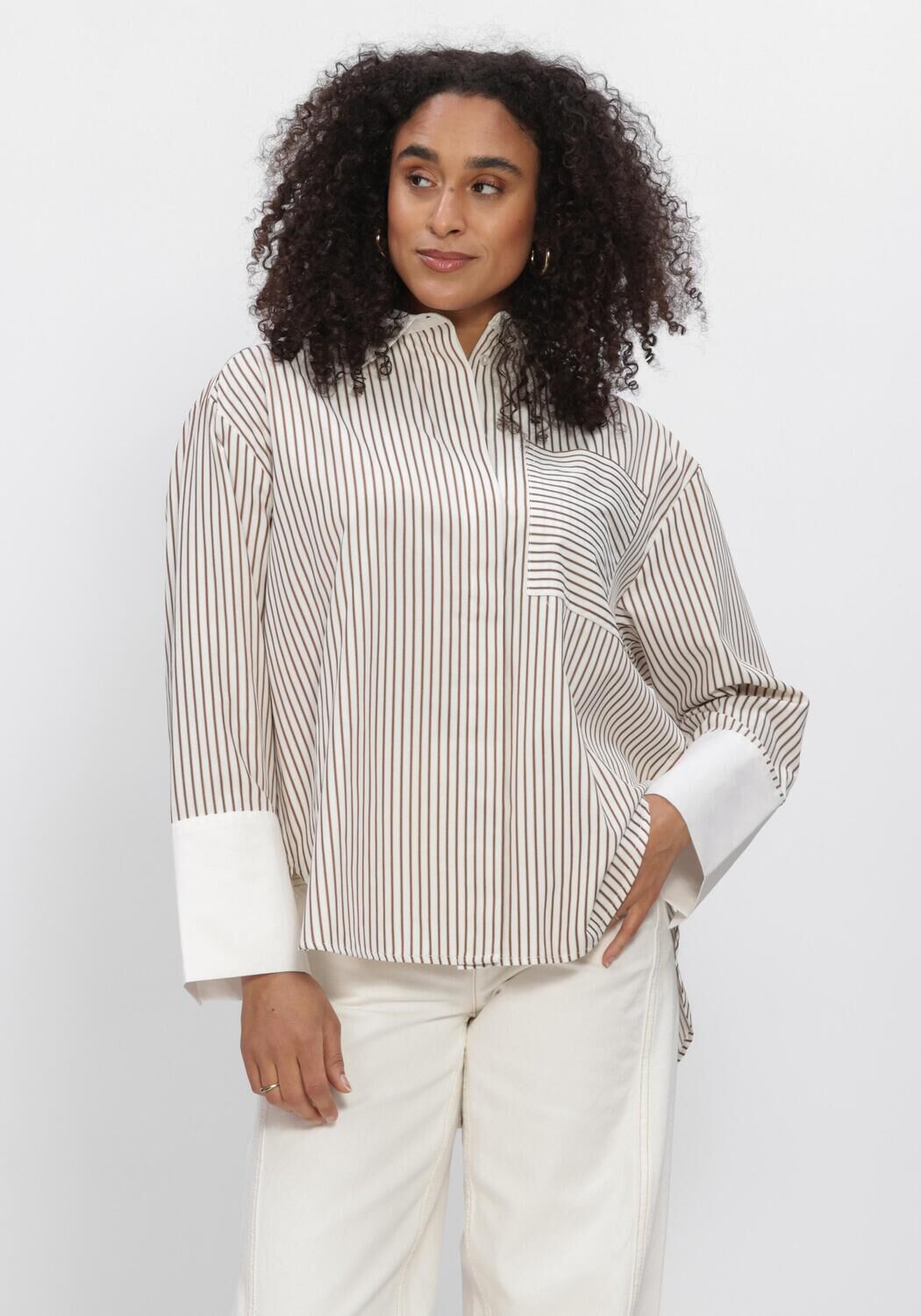Mehrfarbige/Bunte CO'COUTURE Blusen AVARACC STRIPE SHIRT - large