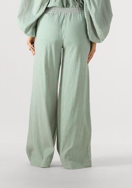 Mehrfarbige/Bunte POM AMSTERDAM Weite Hose PANTS SEERSUCKER GREEN PINK - large