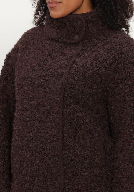 Braune OBJECT Teddy-Jacke OBJIDUNA SHORT JACKET - large