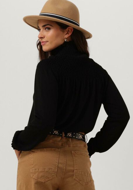 Schwarze SUMMUM Tops & T-shirts SMOCKED SWEATER BASIC KNIT - large