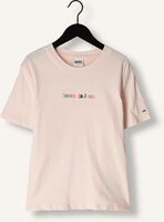 Hell-Pink TOMMY JEANS T-shirt TJW REG COLOR SERIF LINEAR SS Hell-Pink TOMMY JEANS T-shirt TJW REG COLOR SERIF LINEAR SS - medium