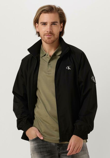 Schwarze CALVIN KLEIN Jack UNPADDED HARRINGTON JACKET - large