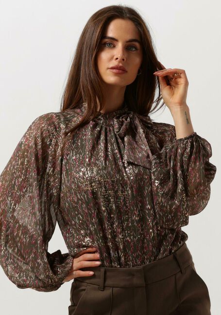 Mehrfarbige/Bunte SUMMUM Blusen TOP ARROW FOIL PRINT - large