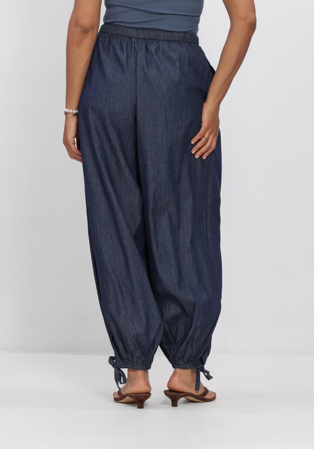 Blaue NEO NOIR Hosen ROXANE BALLOON DENIM PANTS - large
