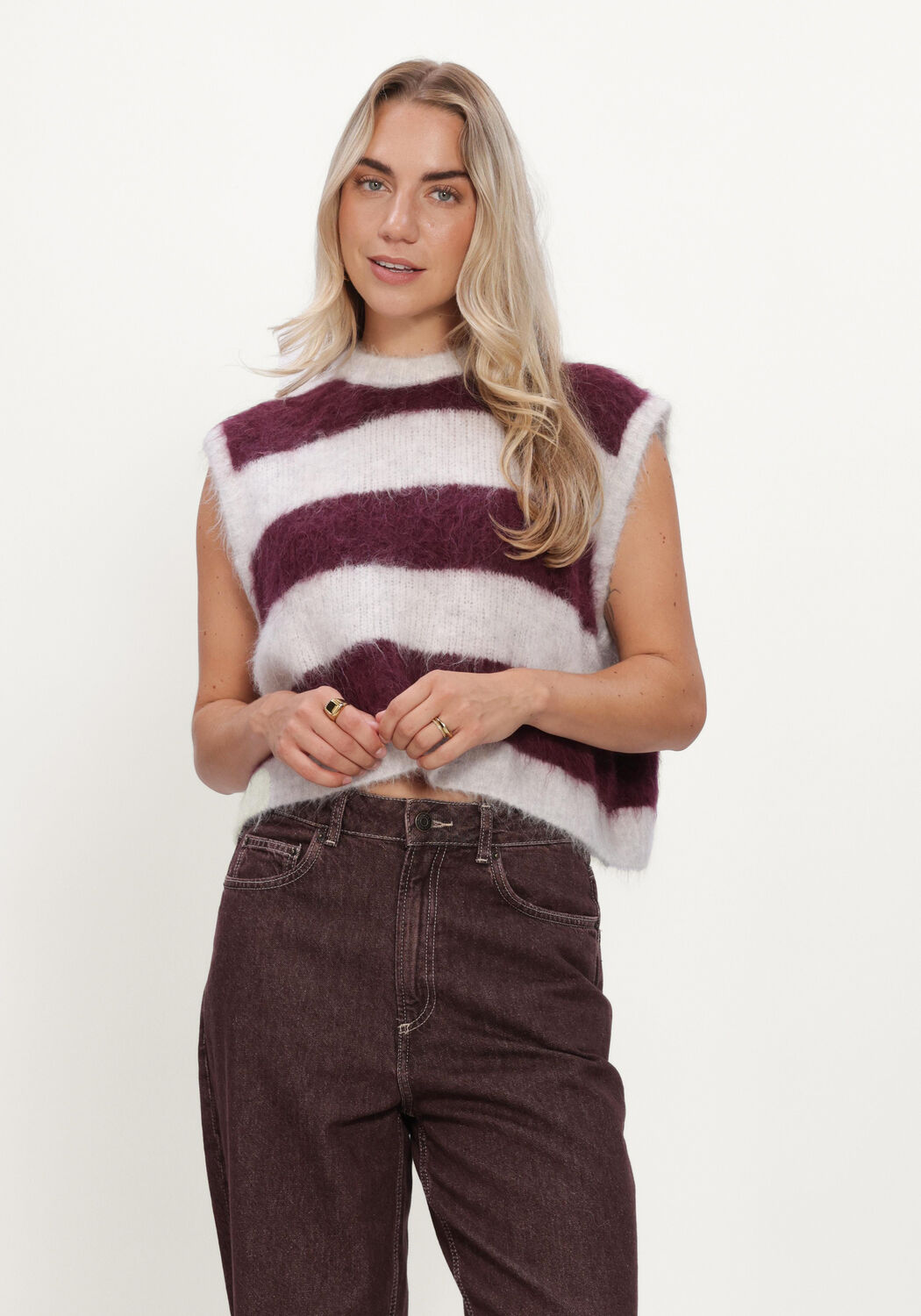 Bordeaux AMERICAN VINTAGE Pullover NIBY - large
