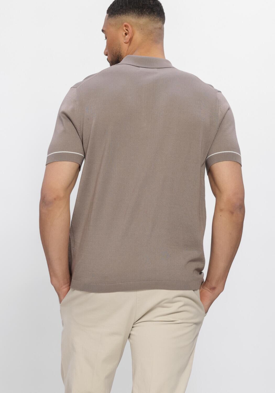 Taupe STEFANO LAURAN Polo-Shirt POLO BASTIAN - large