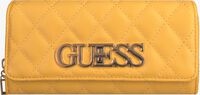 Gelbe GUESS Portemonnaie SWEET CANDY SLG - medium