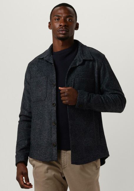 Dunkelblau PROFUOMO Overshirt OVERSHIRT KNIT CHECK - large