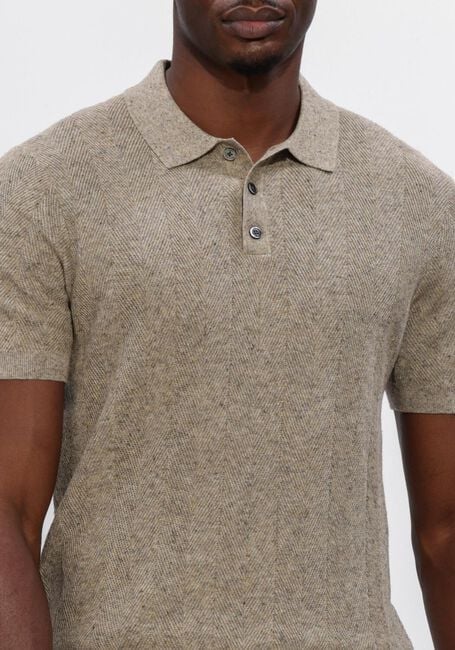 Sand PROFUOMO Polo-Shirt POLO SS COTTON LINEN - large