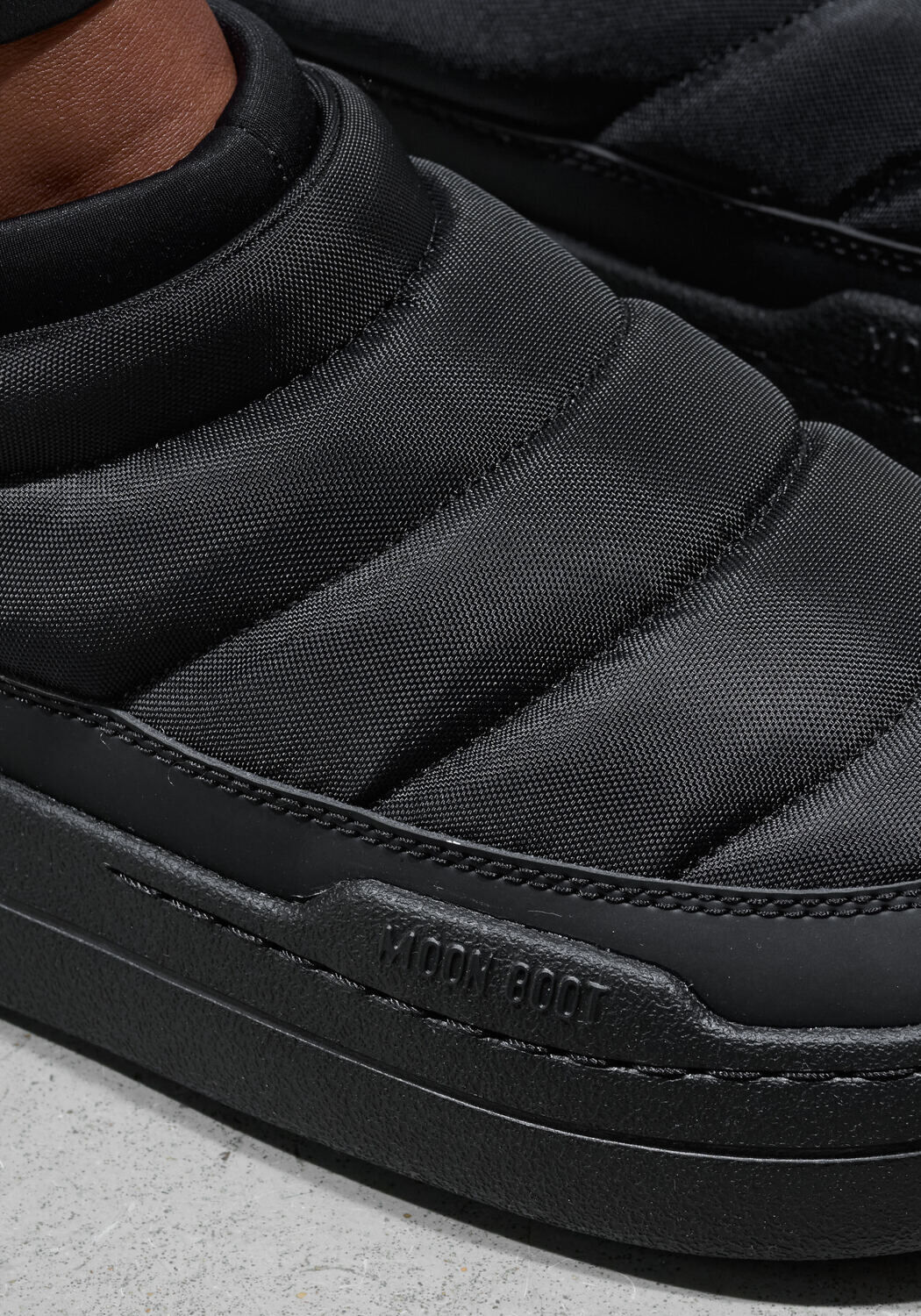 Schwarze MOON BOOT Snowboots MB PARK SOFT NYLON - large