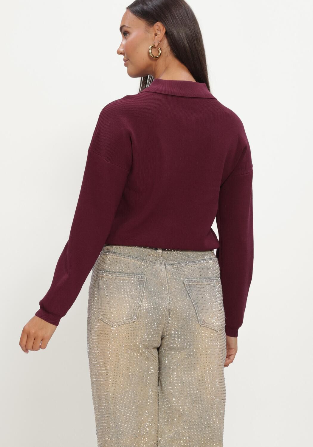 Bordeaux HARPER & YVE Top BOBBY-LS - large