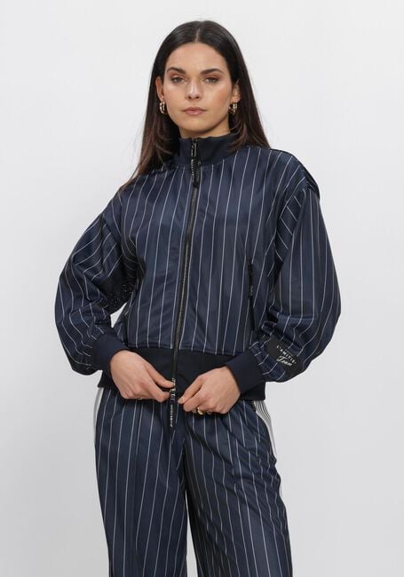 Dunkelblau HAUTE L'AMITI&Eacute; Pullover & Cardigans PIN STRIPE ZIP SWEAT - large