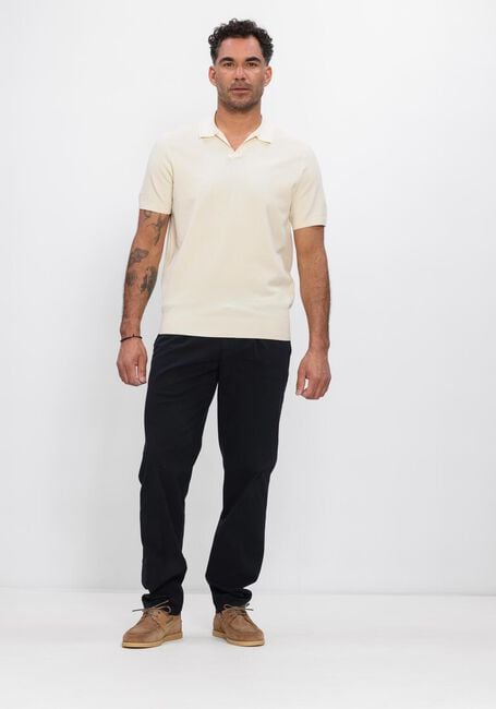 Ecru PROFUOMO Polo-Shirt POLO OPEN COLLAR LUXURY BASIC - large