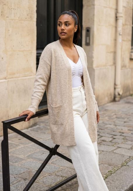 Beige SELECTED WOMEN Strickjacke LULU NEW LS KNIT LONG CARDIGAN B - large
