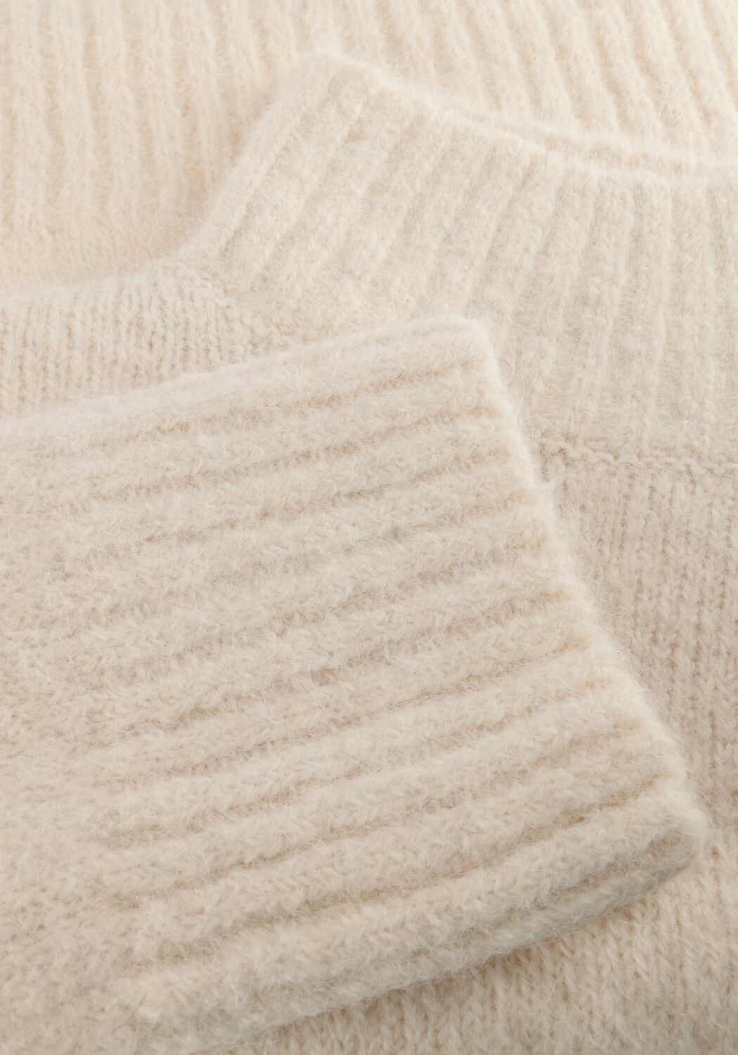 Ecru SELECTED WOMEN Pullover SLFGABRIELLA LS KNIT HIGH NECK - large