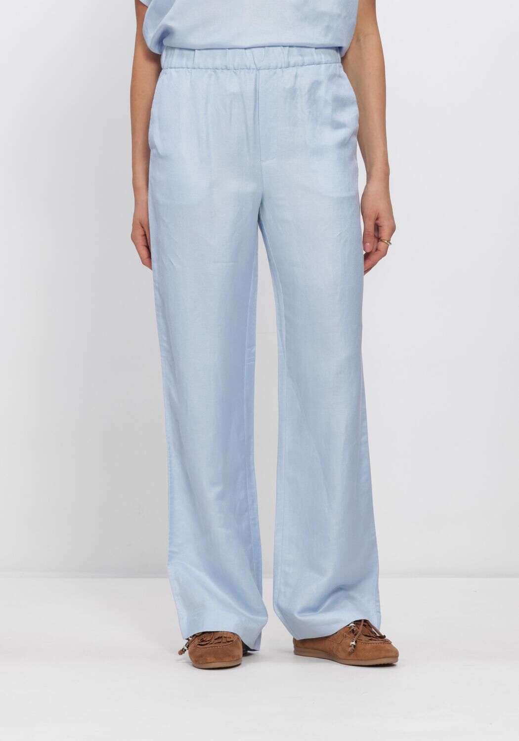 Blaue MINUS Hose MSSABBI LINEN PANT - large