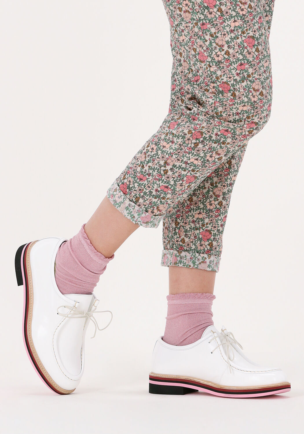 Wei&szlig;e PERTINI Schn&uuml;rschuhe 31580 - large