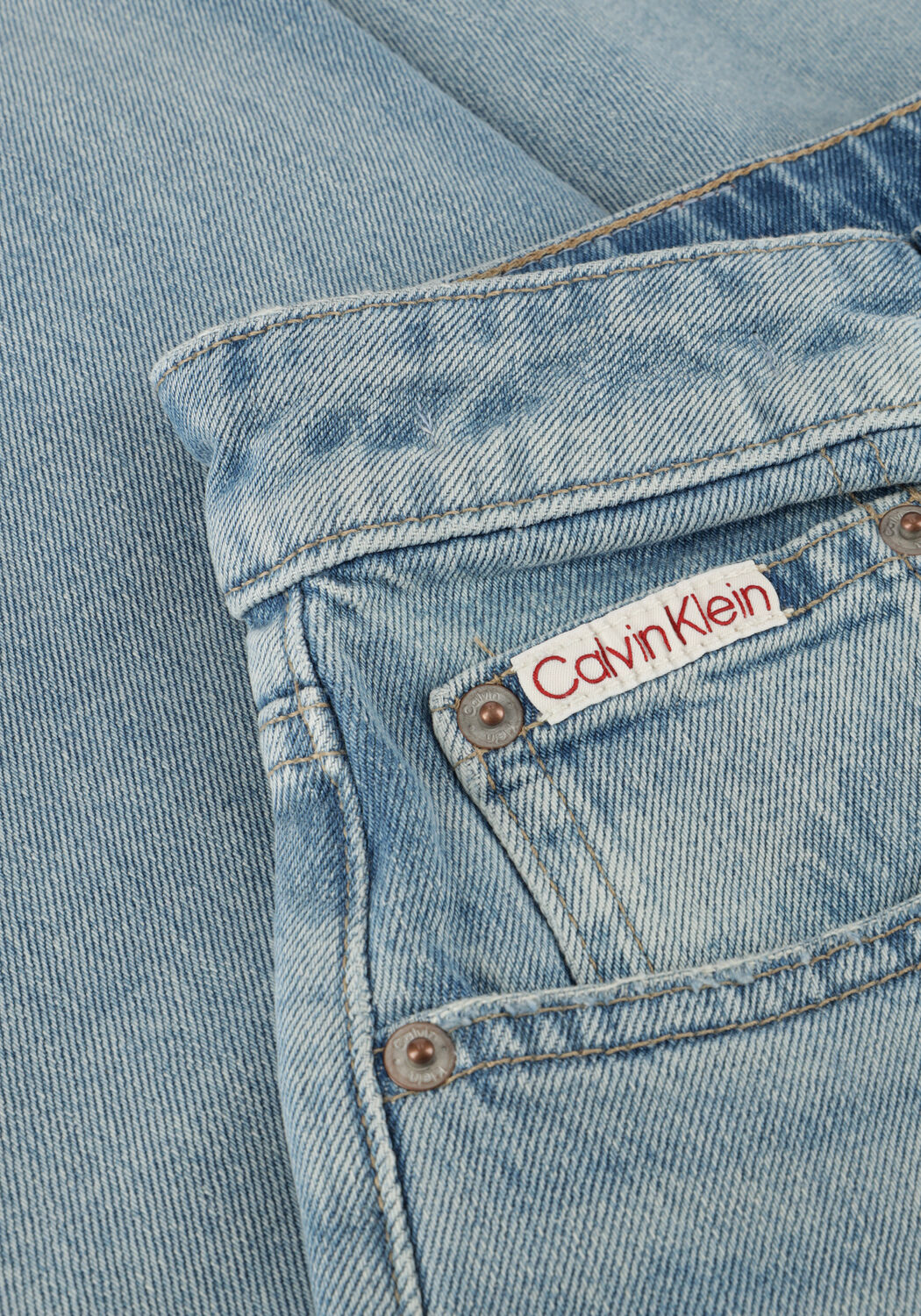 Hellblau CALVIN KLEIN Wide jeans HIGH RISE STRAIGHT LT CAPE - large