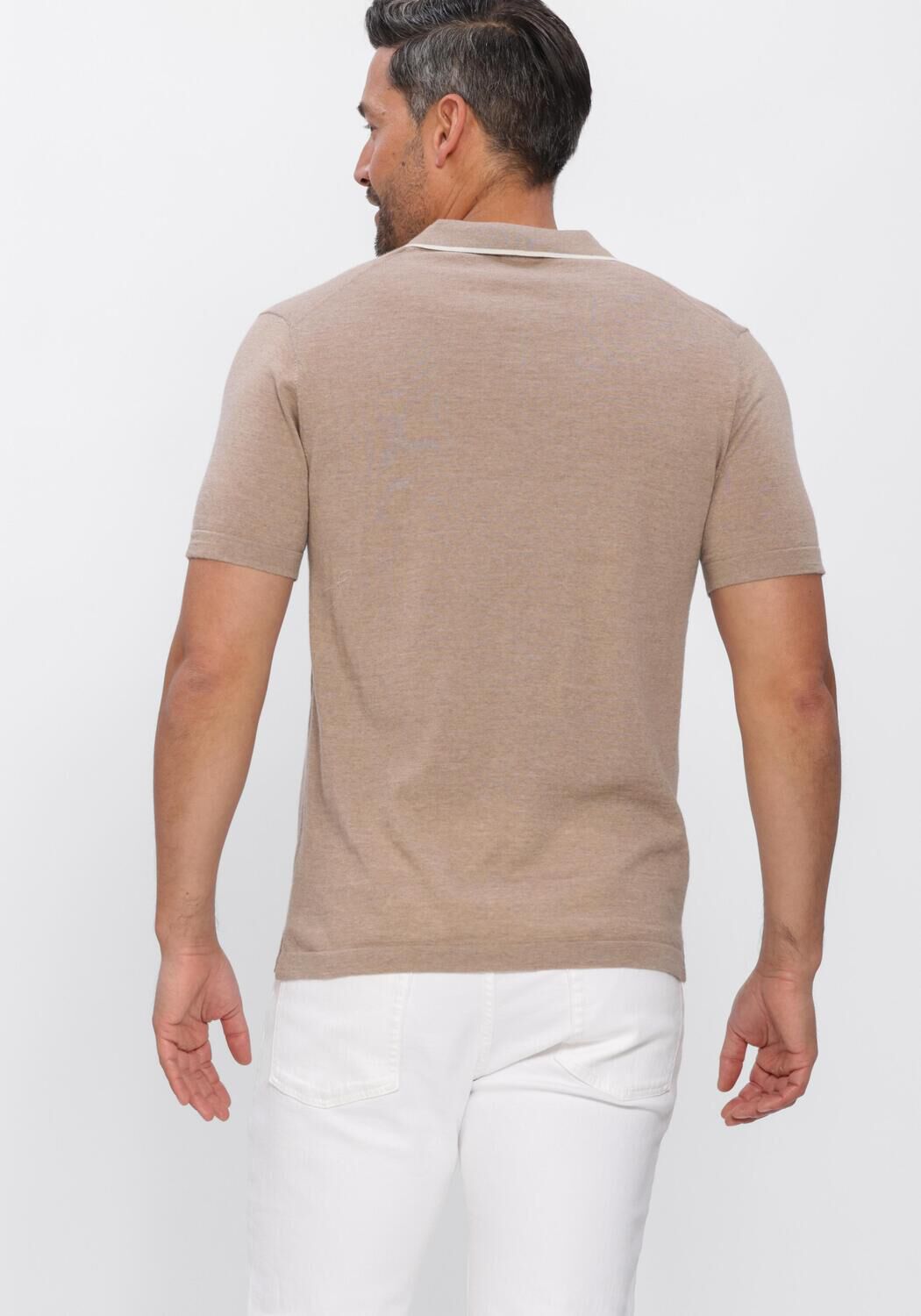 Beige STEFANO LAURAN Polo-Shirt POLO BORRE - large