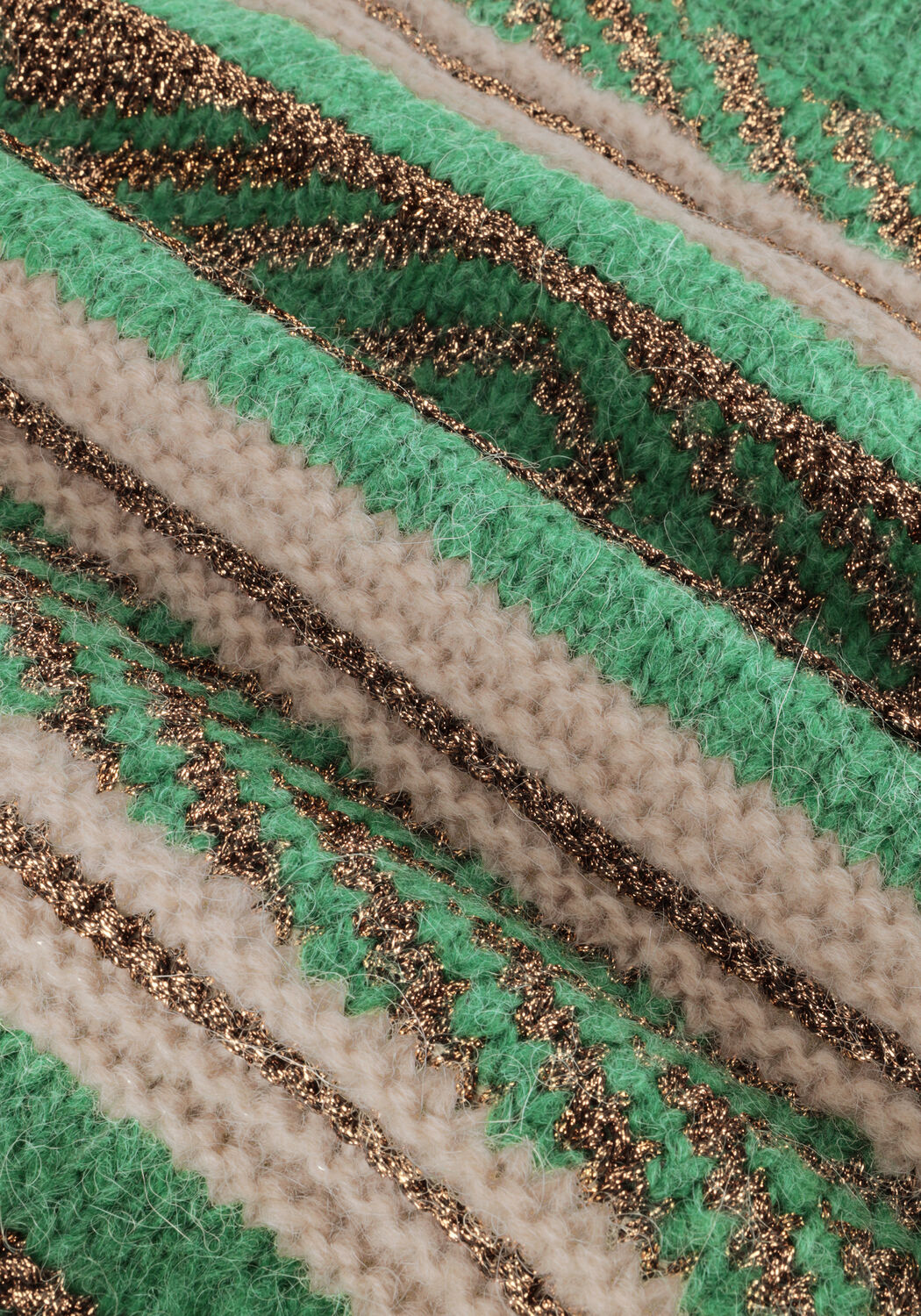 Gr&uuml;ne SCOTCH & SODA Pullover METALLIC FAIR ISLE PULLOVER - large