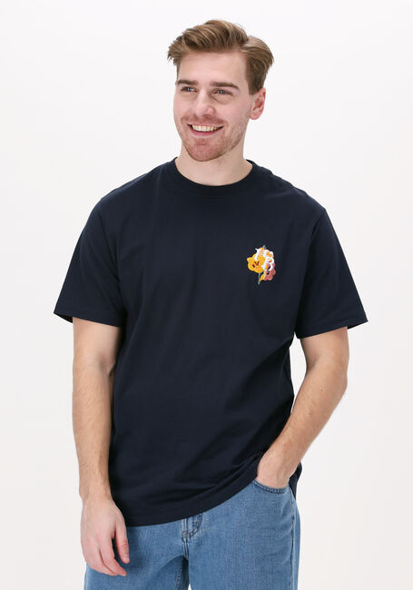 Dunkelblau WOODBIRD T-shirt JOON FLOW TEE - large