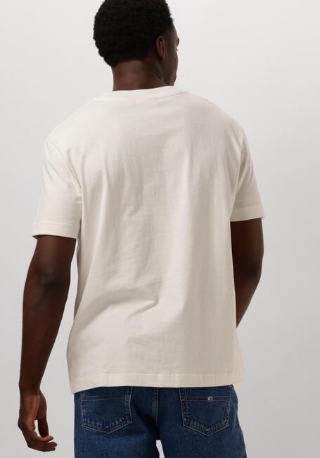 Weiße CALVIN KLEIN T-shirt CHENILLE MONOLOGO TEE - large