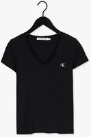 Schwarze CALVIN KLEIN T-shirt CK EMBROIDERY STRETCH