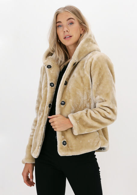 Beige GIACOMO THE JACKET Fake-Fur-Jack 13 LT FUR - large