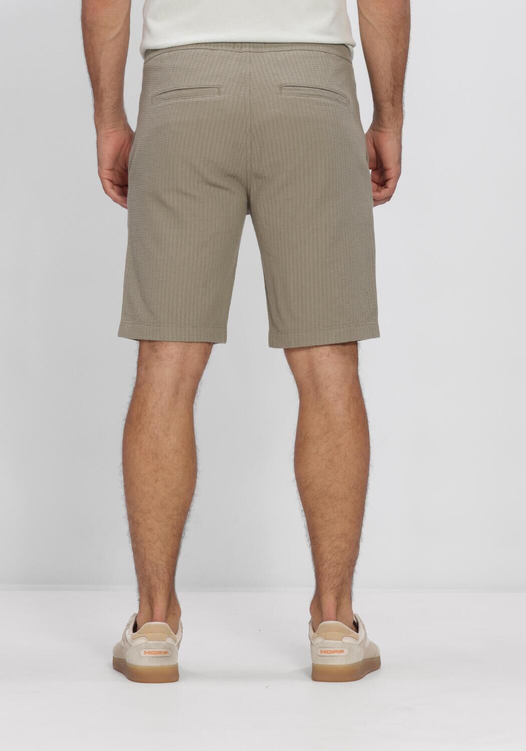 Khaki CAST IRON Kurze Hose CHINO SHORTS STRUCTURE - large