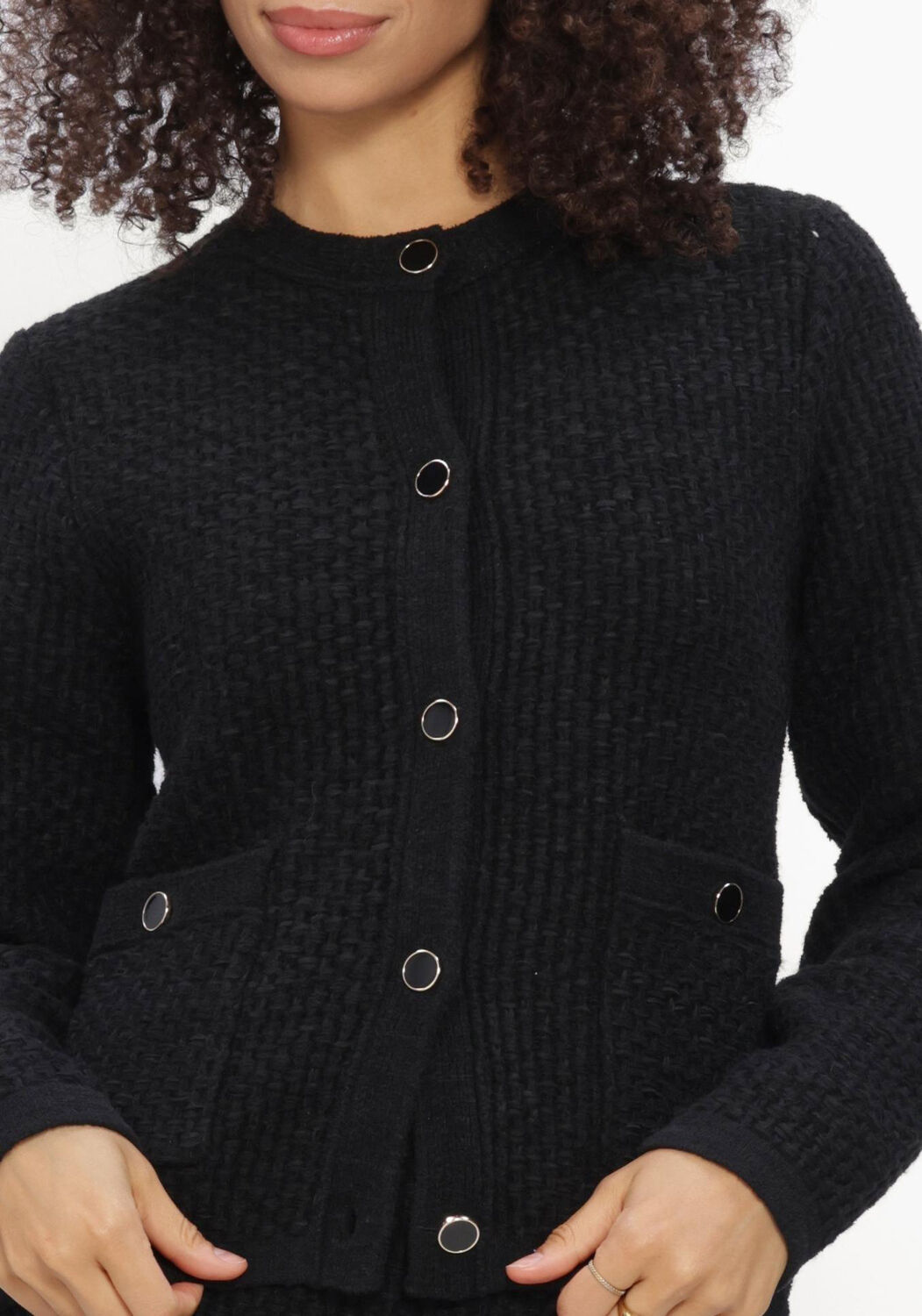 Schwarze SILVIAN HEACH Pullover CARDIGAN RYANA - large