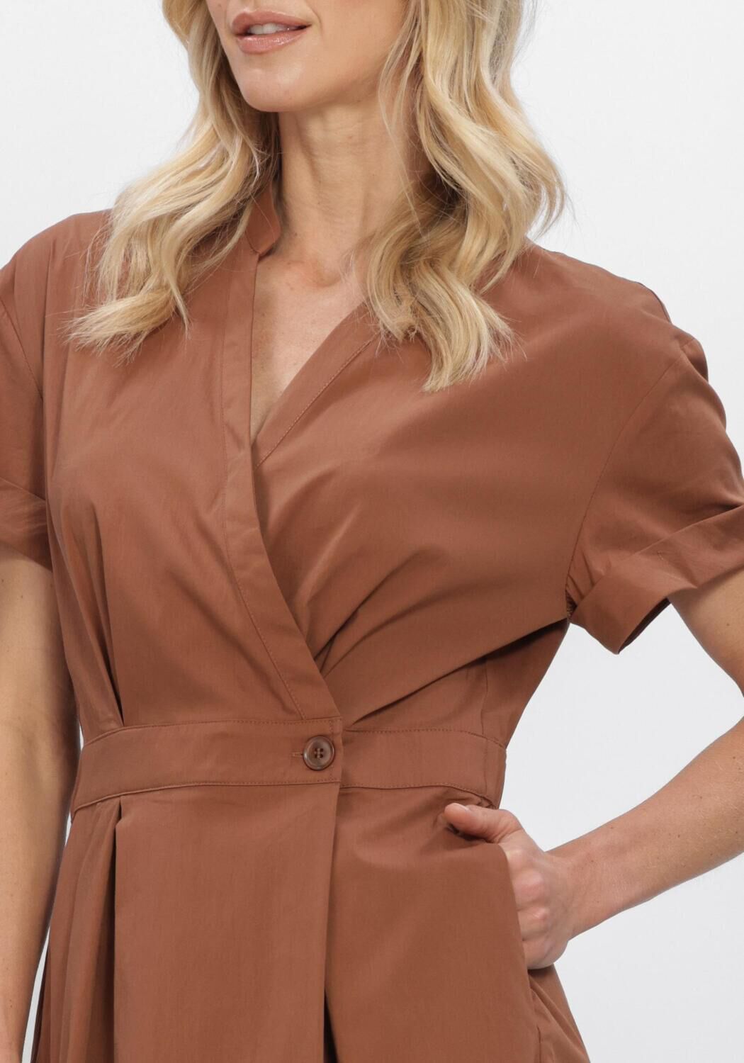Braune CO'COUTURE Midikleid ELARACC WRAP SS DRESS - large