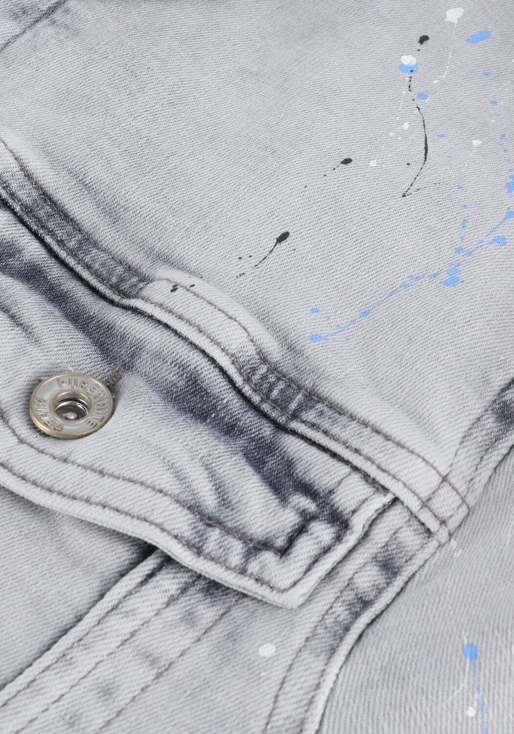 Graue PUREWHITE Jeansjacke 22010402 - large