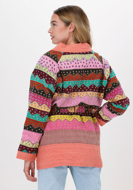 Mehrfarbige/Bunte SISSEL EDELBO Kimono MARRAKESH MULTI PATCH WORK JAC - large
