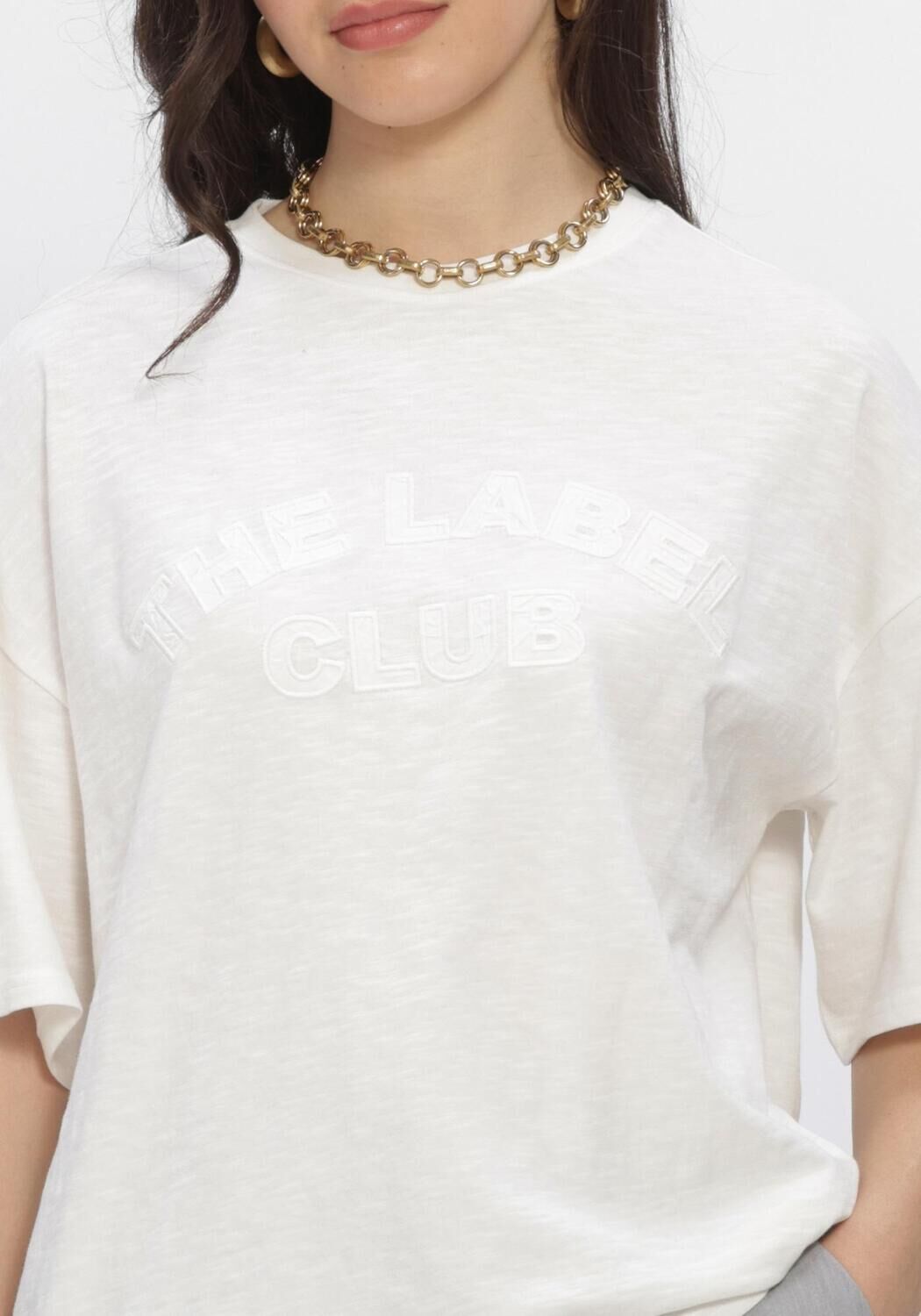Wei&szlig;e ALIX THE LABEL Tops & T-shirts KNITTED SLUB T SHIRT - large