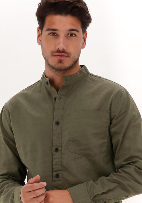 Grüne ANERKJENDT Casual-Oberhemd AKLUKAS LINEN SHIRT - large