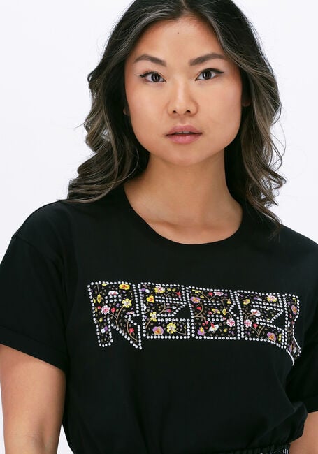 Schwarze COLOURFUL REBEL T-shirt REBEL STUDS BOXY TEE - large