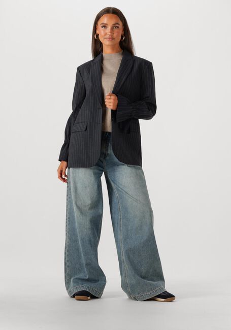 Schwarze SUMMUM Blazer BLAZER BOYFRIEND PINSTRIPE - large