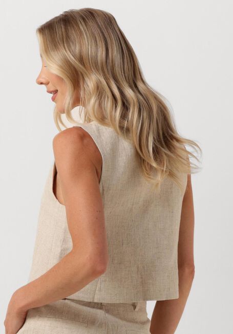 Beige NEO NOIR Gilet VARSA RAMIE WAISTCOAT - large