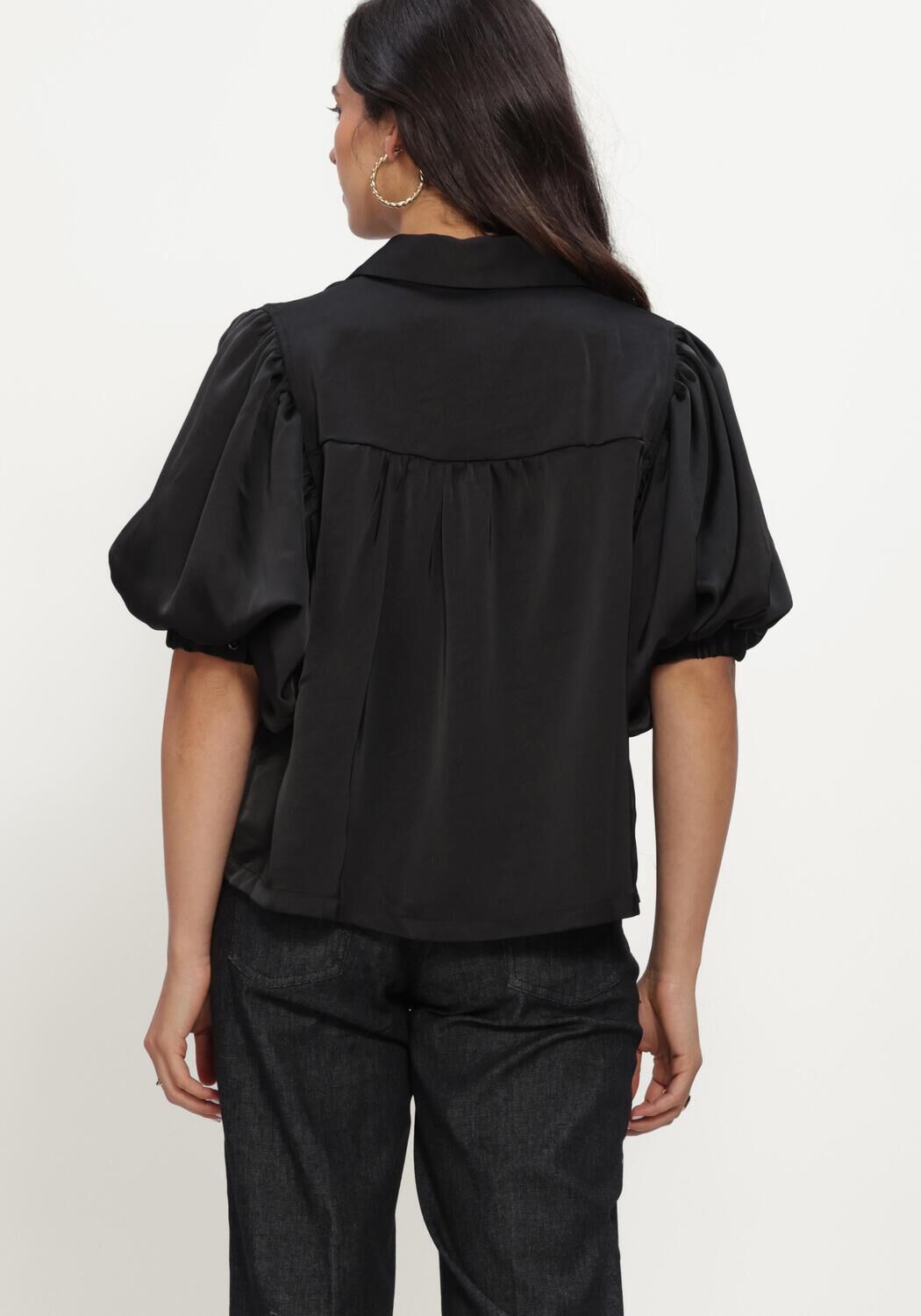 Schwarze NOTRE-V Blusen NV-INKA - large