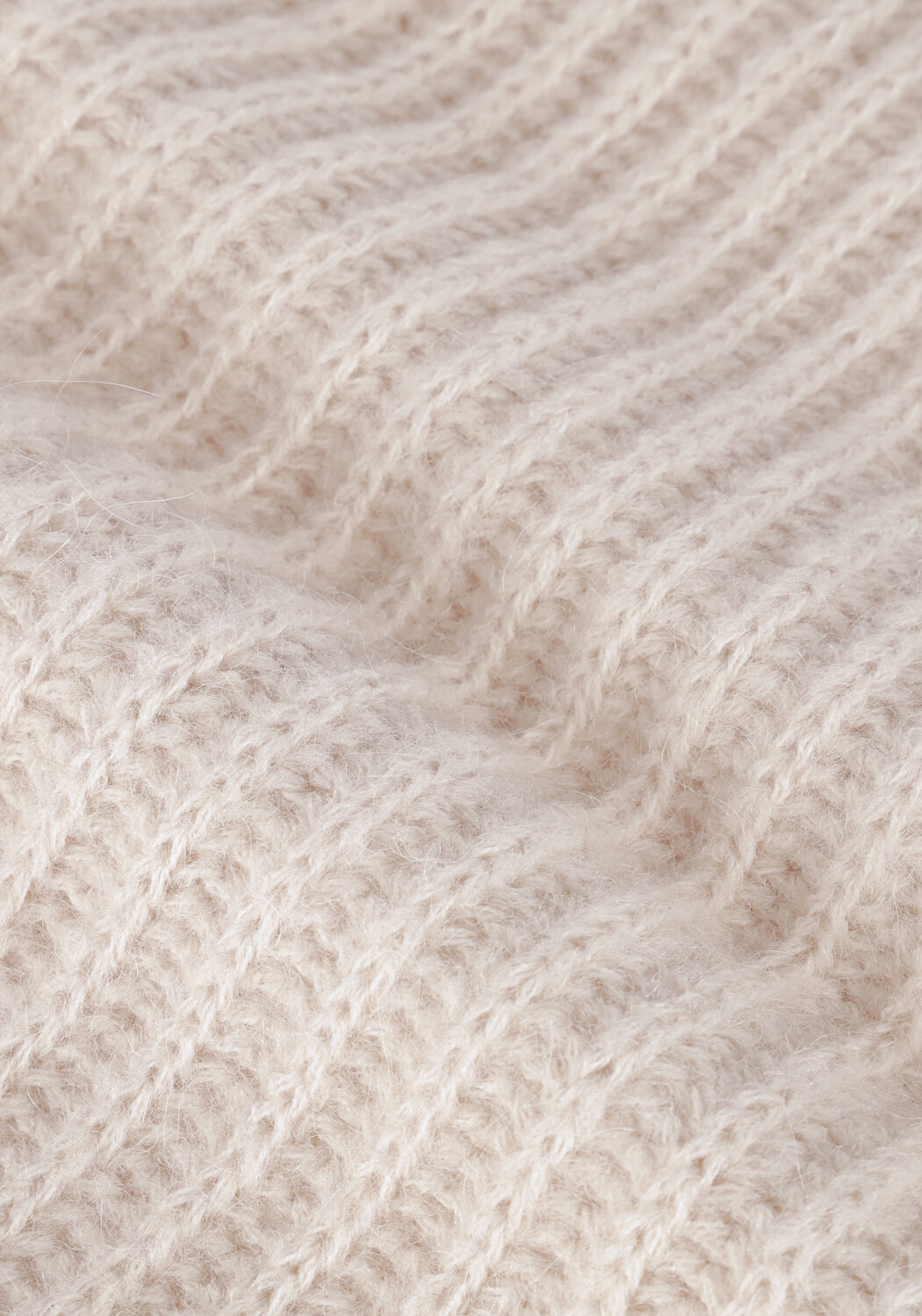 Beige SCOTCH & SODA Pullover CREWNECK PULLOVER WITH PUFFED SLEEVES - large