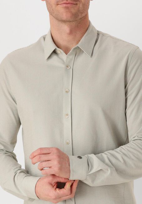Grüne CAST IRON Casual-Oberhemd LONG SLEEVE SHIRT TEC DOBBY JERSEY STRIPE - large