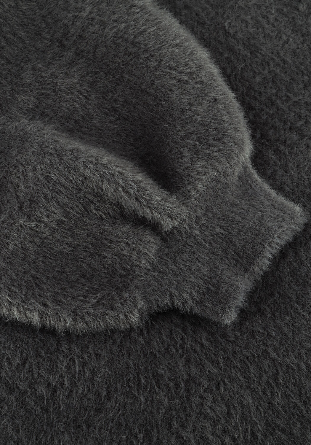 Dunkelgrau CATWALK JUNKIE Pullover FUZZY PUFF SLEEVE KNIT - large