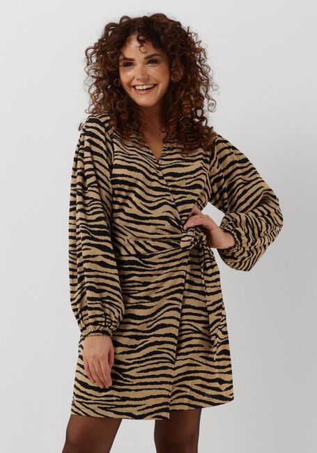 Sand NEO NOIR Minikleid OAKLYNN GRAPHIC ZEBRA DRESS - large